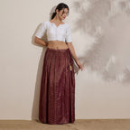The Blouse Originals Stretchable White Silk Sweetheart Neck Flexi Fit Readymade Saree Blouse
